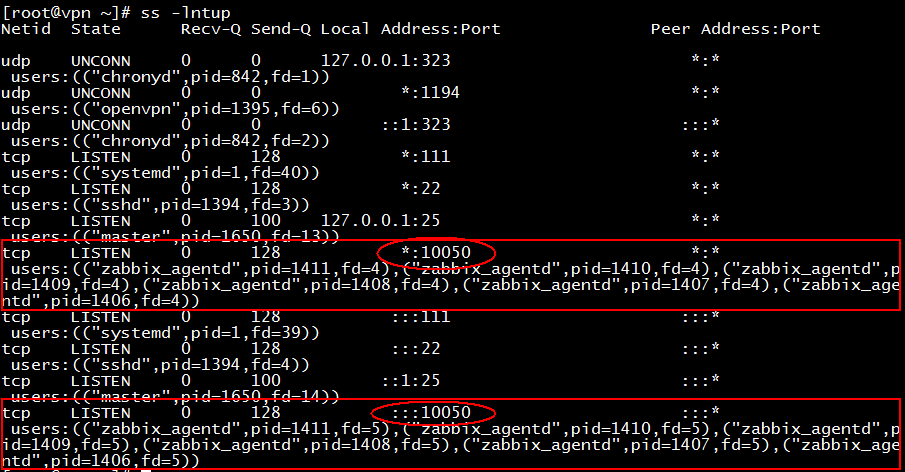 zabbix-agent端口