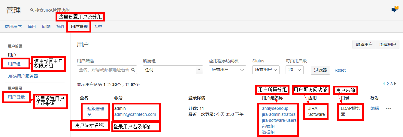 用户管理界面